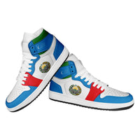 Uzbekistan High Sneakers AJ1 Classic National Flag Style - Wonder Print Shop