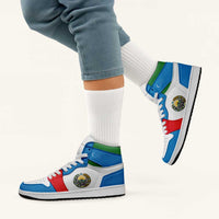 Uzbekistan High Sneakers AJ1 Classic National Flag Style - Wonder Print Shop