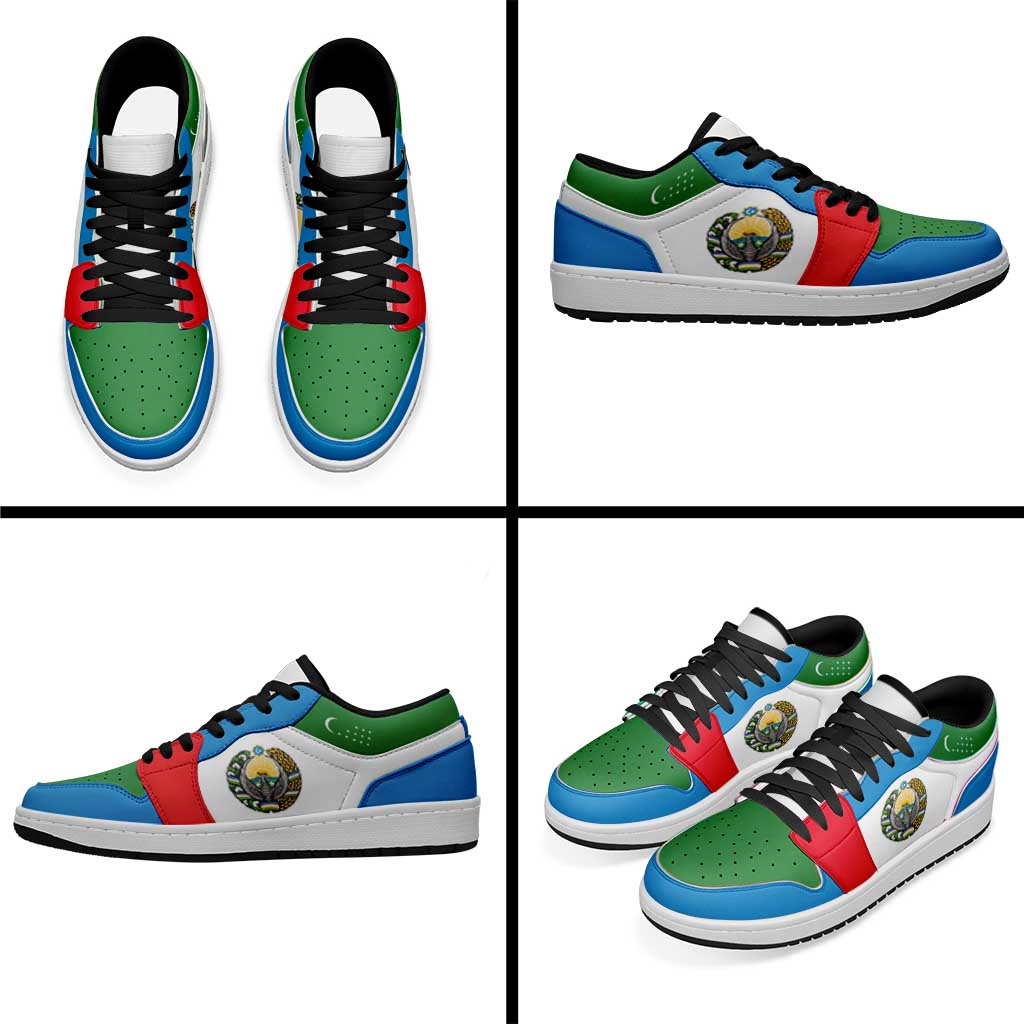 Uzbekistan Low Sneakers Classic National Flag Style - Wonder Print Shop