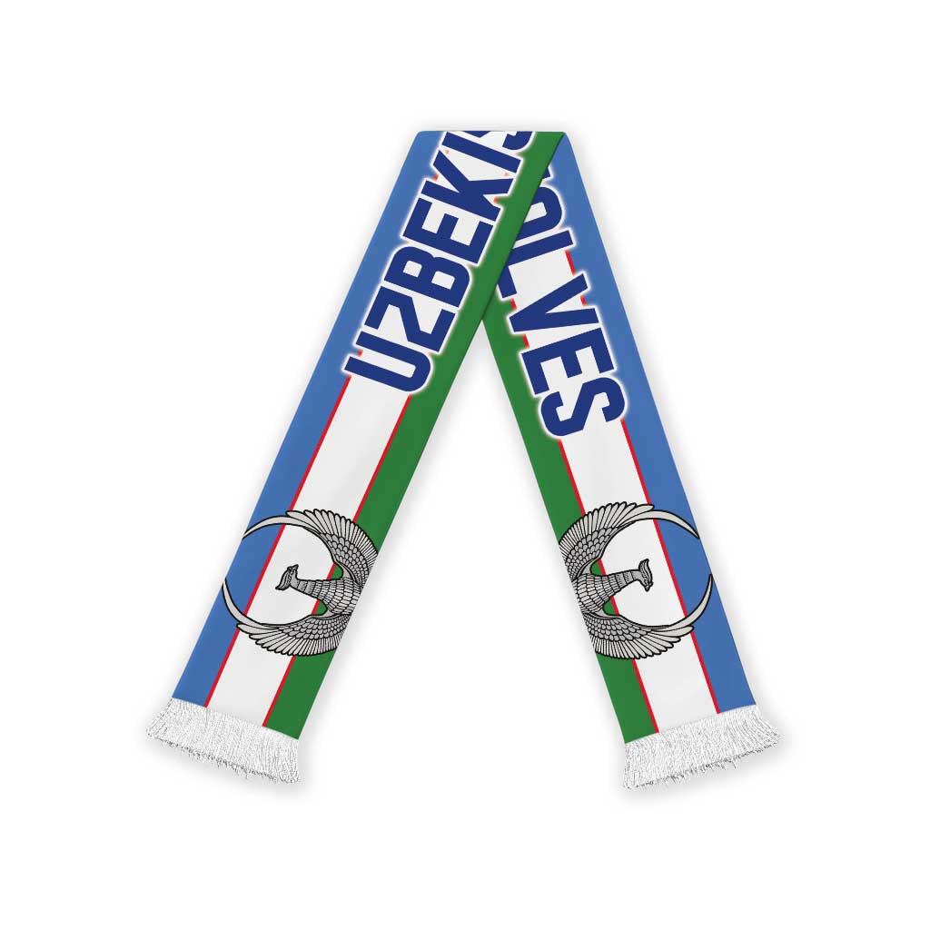 Uzbekistan World Football 2026 Soccer Scarf National Pride Never Stops
