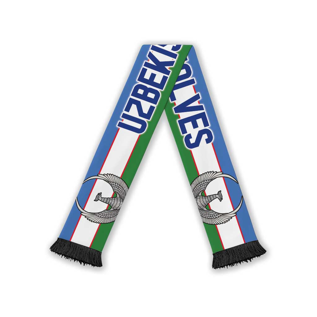 Uzbekistan World Football 2026 Soccer Scarf National Pride Never Stops