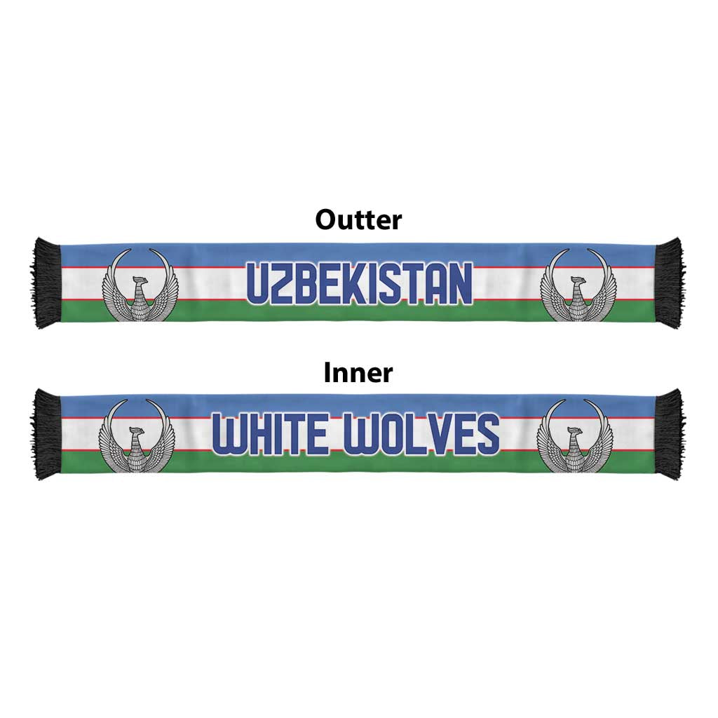 Uzbekistan World Football 2026 Soccer Scarf National Pride Never Stops
