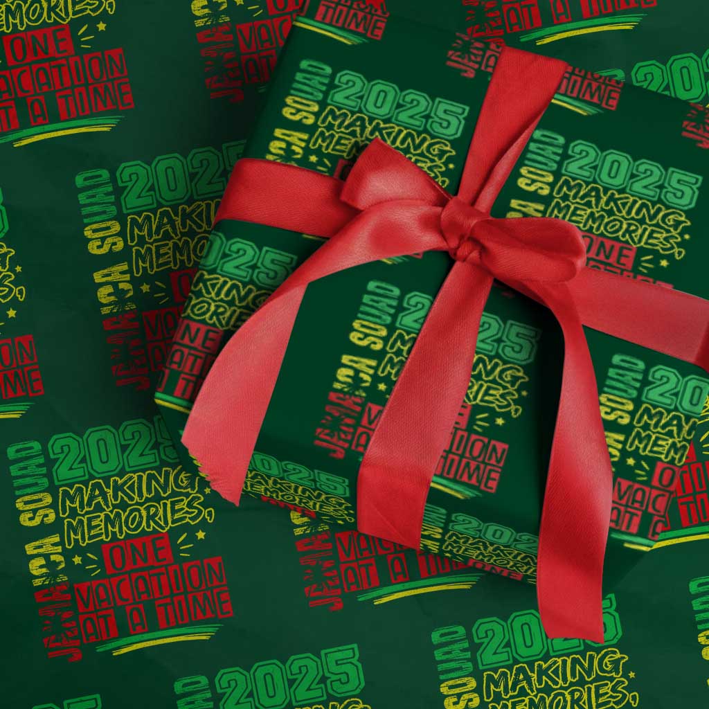 Vacation Jamaica 2025 Wrapping Paper Roll Matching Family Jamaica Squad - Wonder Print Shop