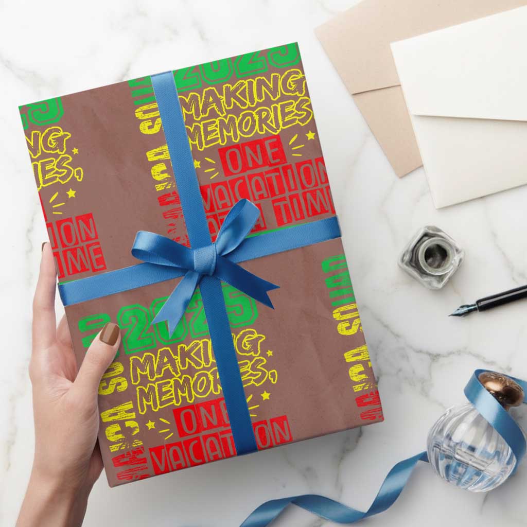 Vacation Jamaica 2025 Wrapping Paper Roll Matching Family Jamaica Squad - Wonder Print Shop