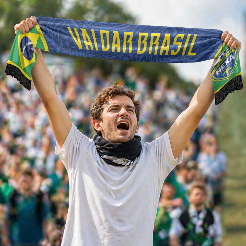 Vai Dar Brasil Personalized Soccer Scarf Brasil Rumo ao Hexa Football Supporter