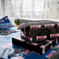 Valentine Coffee Wrapping Paper Roll Love Heart XOXO Cute Graphic Valentines Day