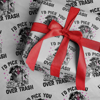 Valentine Racoon Trash Panda Wrapping Paper Roll I Would Pick You Over Trash