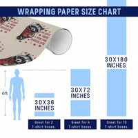 Valentine Racoon Trash Panda Wrapping Paper Roll I'm Just Here For The Chocolate