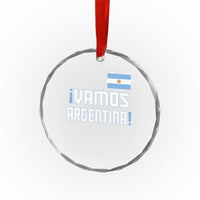 Vamos Argentina Crystal Glass Ornament Sol De May Argentinian Flag National Pride