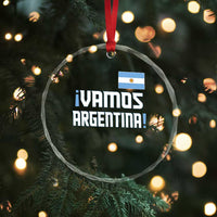 Vamos Argentina Crystal Glass Ornament Sol De May Argentinian Flag National Pride