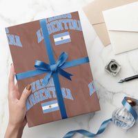 Vamos Argentina Football Throwback Design Wrapping Paper Roll Vintage Argentinian Flag