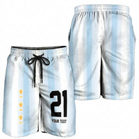 Vamos Argentina WC26 Custom Shorts for Men Vamos Argentina History Champions Blue - Wonder Print Shop