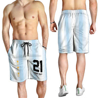 Vamos Argentina WC26 Custom Shorts for Men Vamos Argentina History Champions Blue - Wonder Print Shop