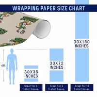 Vamos Mexico Fierce Leopard Wrapping Paper Roll Soccer 2026 Fan Gift