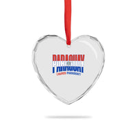 Vamos Paraguay Long Live Soccer Cheer Heart Crystal Glass Ornament Patriotic Paraguaya Futbol Football Fans Pride