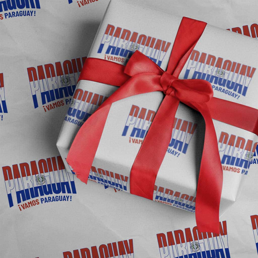 Vamos Paraguay Long Live Soccer Cheer Wrapping Paper Roll Patriotic Paraguaya Futbol Football Fans Pride