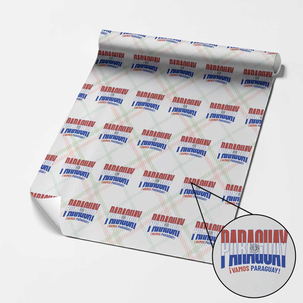Vamos Paraguay Long Live Soccer Cheer Wrapping Paper Roll Patriotic Paraguaya Futbol Football Fans Pride