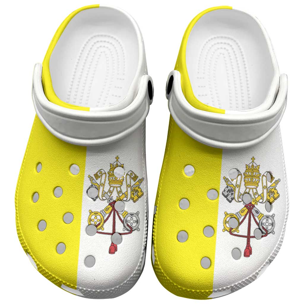 Vatican City Clogs Shoes Flag Color Inspiration - Wonder Print Shop