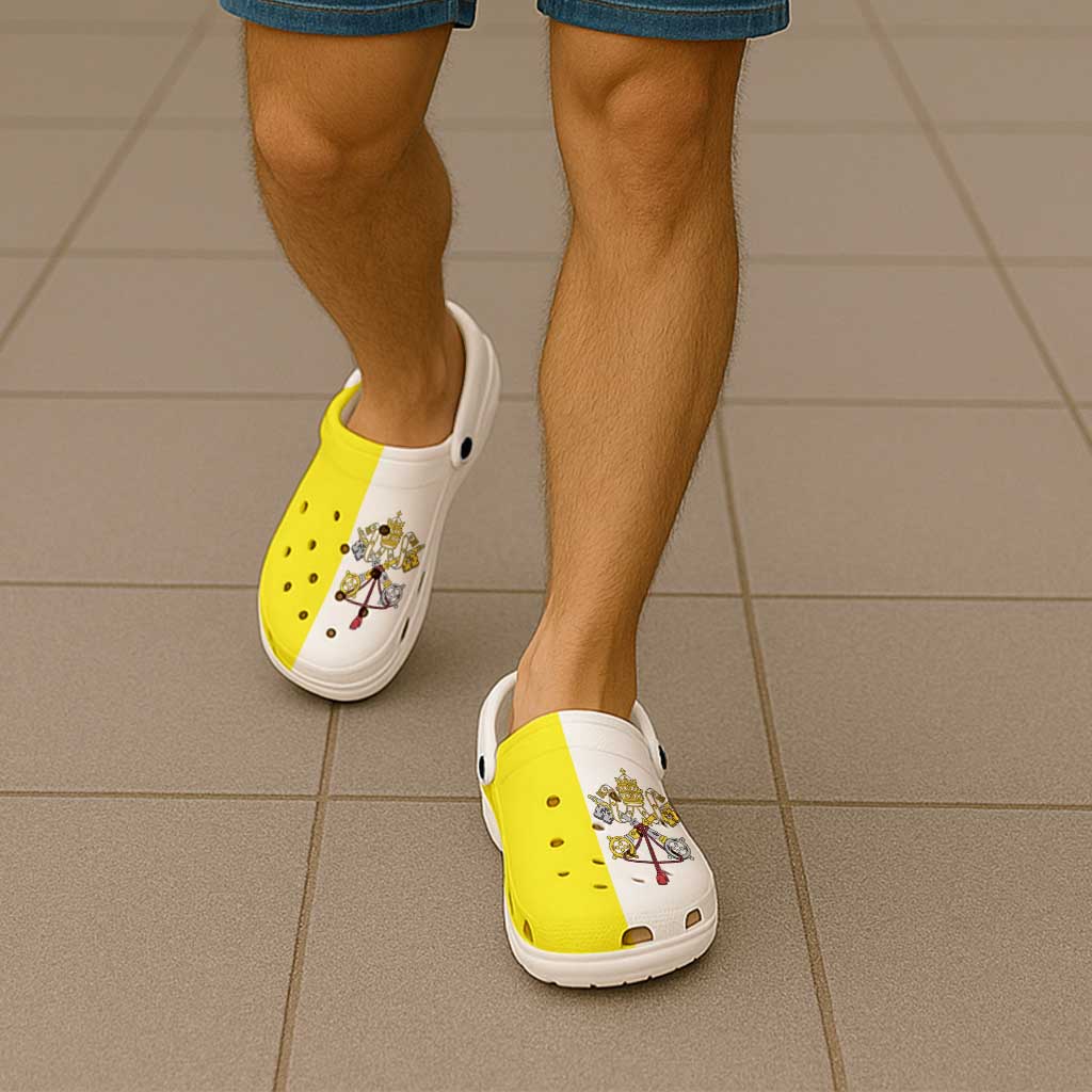 Vatican City Clogs Shoes Flag Color Inspiration - Wonder Print Shop