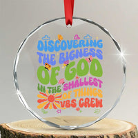 VBS 2025 Crystal Glass Ornament Discovering The Bigness Of God In The Smallest Of Things Retro Groovy - Wonder Print Shop
