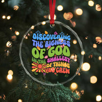 VBS 2025 Crystal Glass Ornament Discovering The Bigness Of God In The Smallest Of Things Retro Groovy - Wonder Print Shop