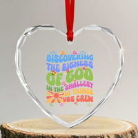 VBS 2025 Heart Crystal Glass Ornament Discovering The Bigness Of God In The Smallest Of Things Retro Groovy - Wonder Print Shop