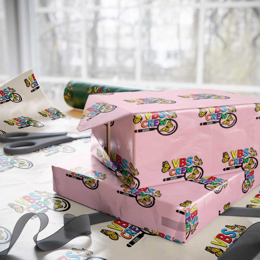 VBS 2025 Wrapping Paper Roll Magnified Vacation Bible School Butterfly VBS Team - Wonder Print Shop