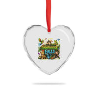 VBS 2026 Heart Crystal Glass Ornament Rainforest Falls Exploring The Nature of God VBS 2026