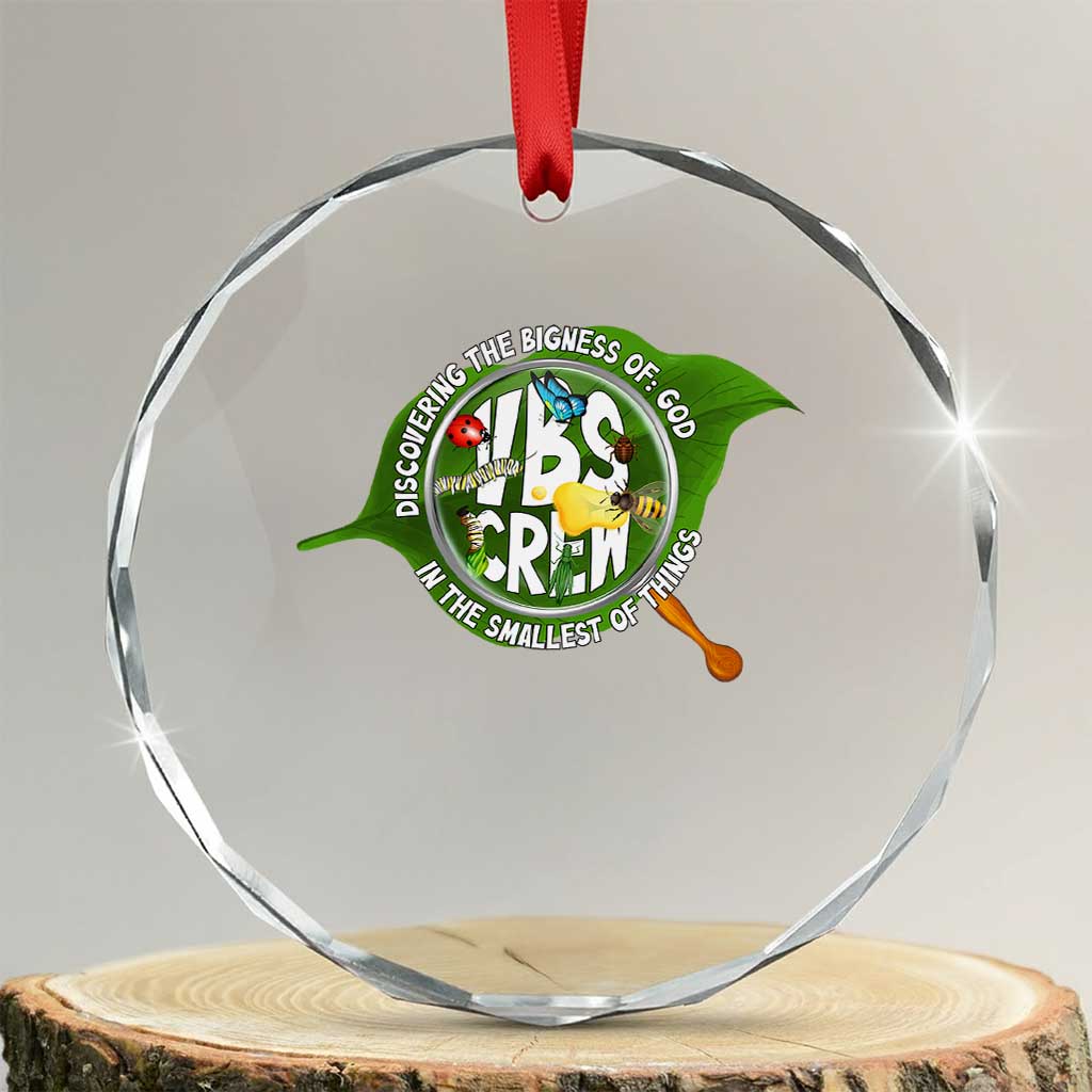 VBS Crew 2025 Crystal Glass Ornament Magnified Discovering The Bigness Of God In The Smallest Of Things - Wonder Print Shop