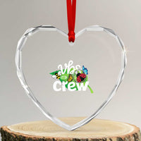 VBS Crew 2025 Heart Crystal Glass Ornament Magnified Smallest Insects Adventure Vacation Bible School Squad - Wonder Print Shop