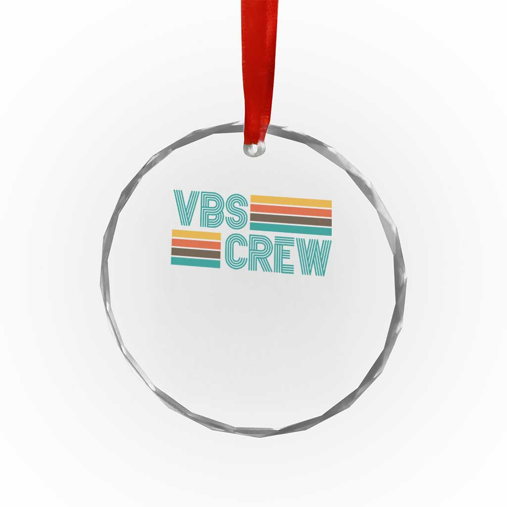 VBS Crew Crystal Glass Ornament Vacation Bible School Church Camp Retro Vintage - Wonder Print Shop