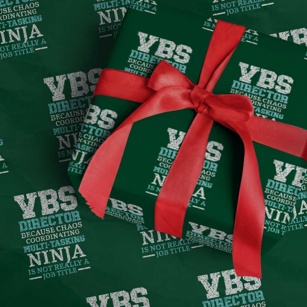 VBS Director Wrapping Paper Roll Vacation Bible School Christian Teacher - Wonder Print Shop
