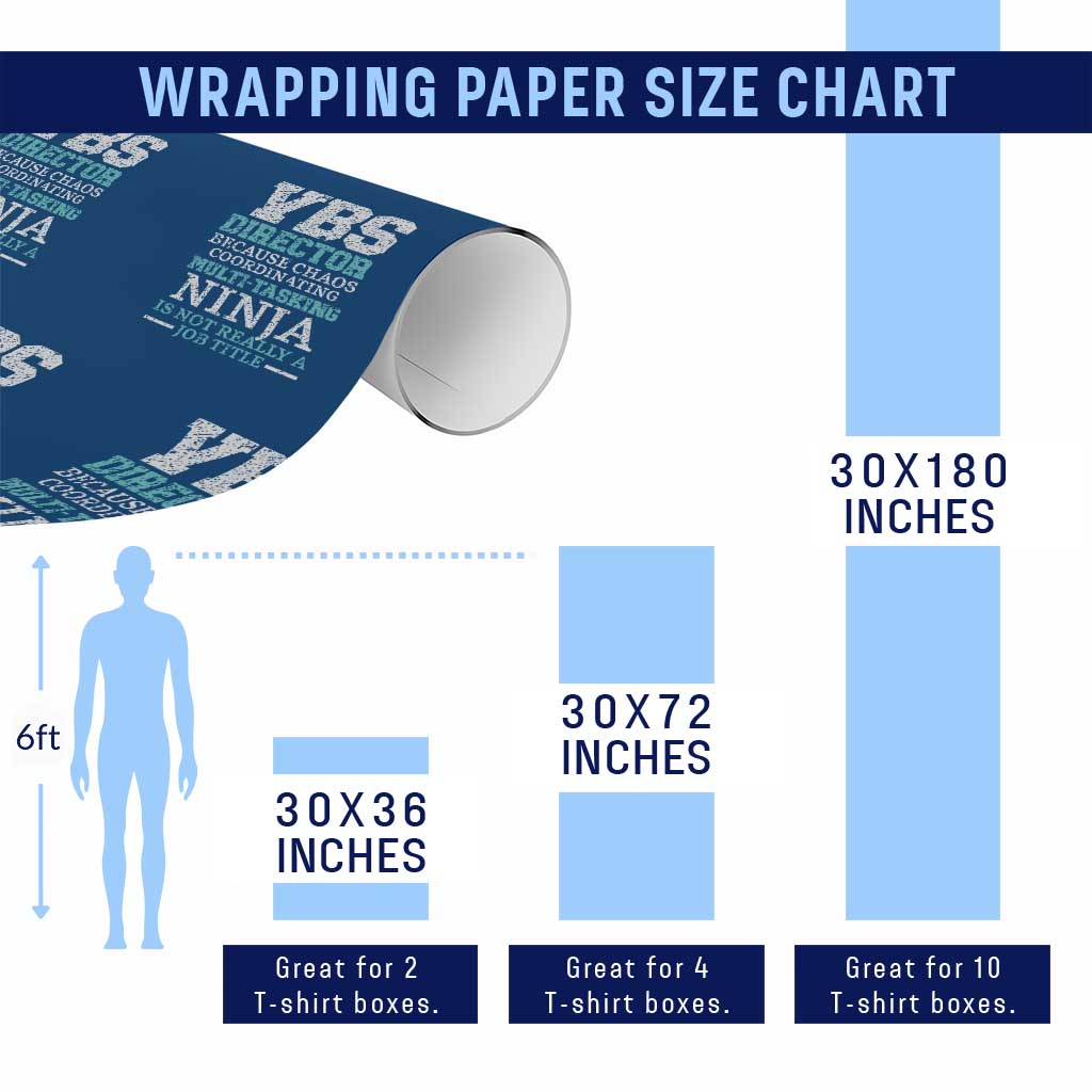 VBS Director Wrapping Paper Roll Vacation Bible School Christian Teacher - Wonder Print Shop
