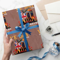 VE Day 80th Anniversary Wrapping Paper Roll 2025 Celebration Union Flag WWII Remembrance - Wonder Print Shop