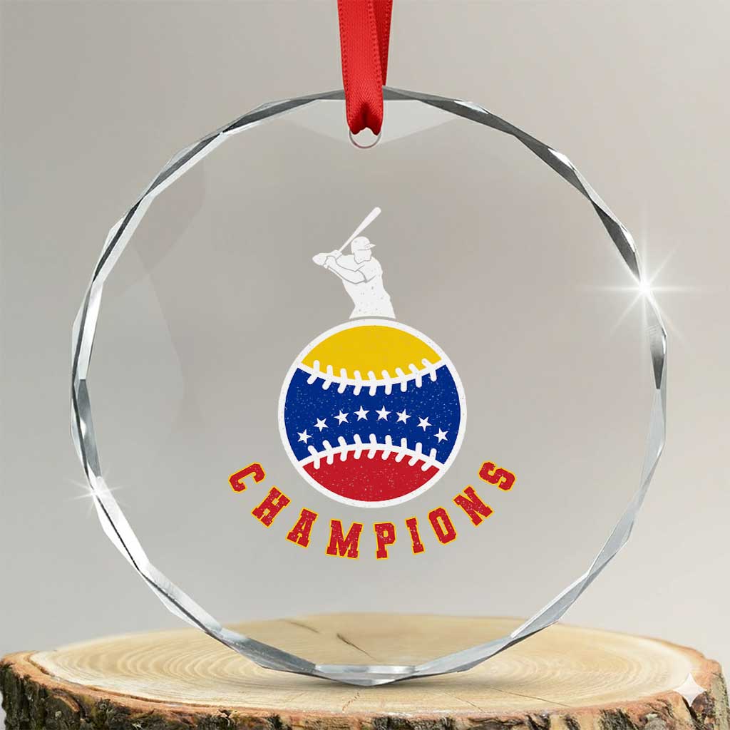 Venezuela 2026 Champions Crystal Glass Ornament Baseball Gift For Sport Lover