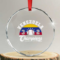 Venezuela 2026 Champions Crystal Glass Ornament Vintage 7 Stars Flag Baseball Pride
