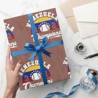 Venezuela 2026 Champions Wrapping Paper Roll Baseball Patriotic Pride