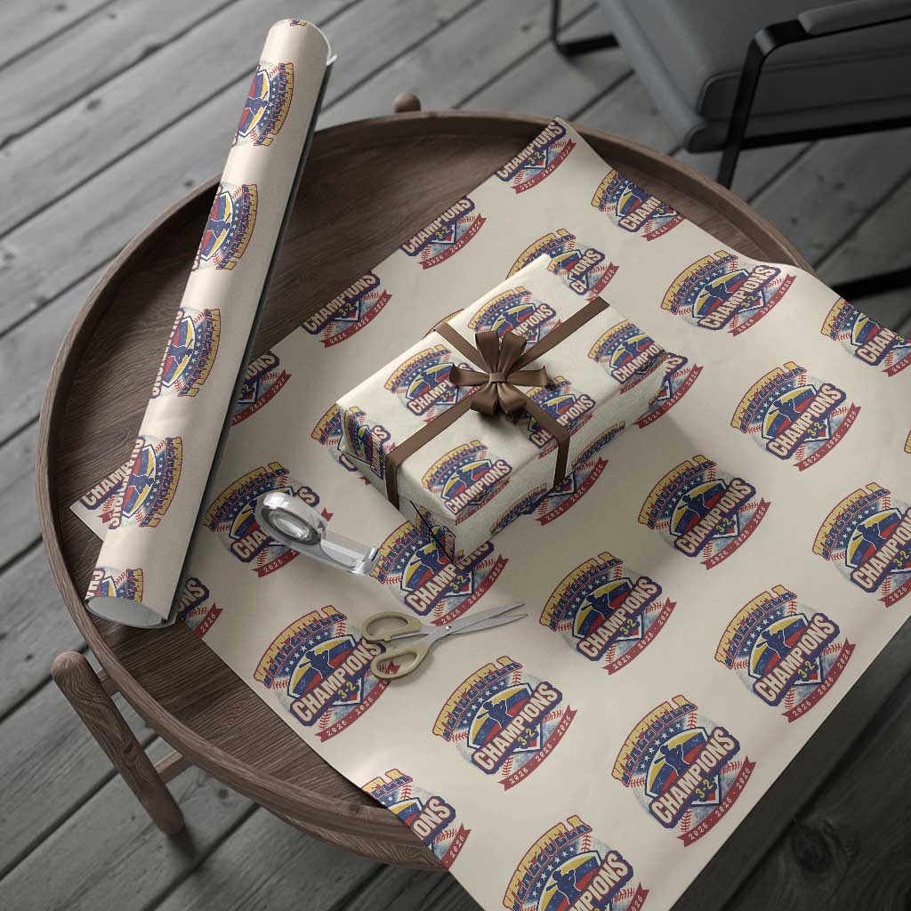 Venezuela 2026 Champions Wrapping Paper Roll Baseball Fan Pride