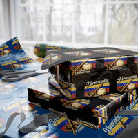 Venezuela Baseball 2026 Wrapping Paper Roll Champions Vintage Venezuelan Flag Baseball Fan Gift