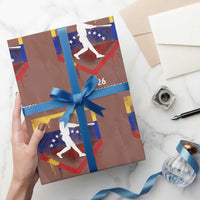 Venezuela Baseball 2026 Wrapping Paper Roll Venezuelan Flag Baseball Fan Gift
