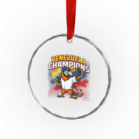 Venezuela Baseball Champions Crystal Glass Ornament Troupial Bird Patriotic Pride