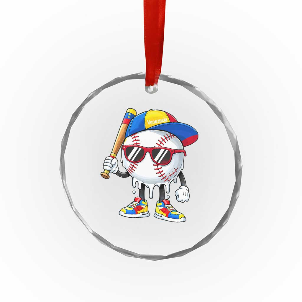 Venezuela Baseball Crystal Glass Ornament Venezuelan Pride Baseball Life Style Youth Drip Baseball Boys Kid