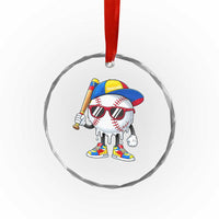 Venezuela Baseball Crystal Glass Ornament Venezuelan Pride Baseball Life Style Youth Drip Baseball Boys Kid