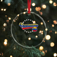Venezuela Baseball Jersey Venezuelan Sport Fan Crystal Glass Ornament