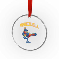 Venezuela Baseball Macaw Batter Crystal Glass Ornament Ara Macao Guacamaya Venezuelan Pride