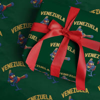 Venezuela Baseball Macaw Batter Wrapping Paper Roll Ara Macao Guacamaya Venezuelan Pride