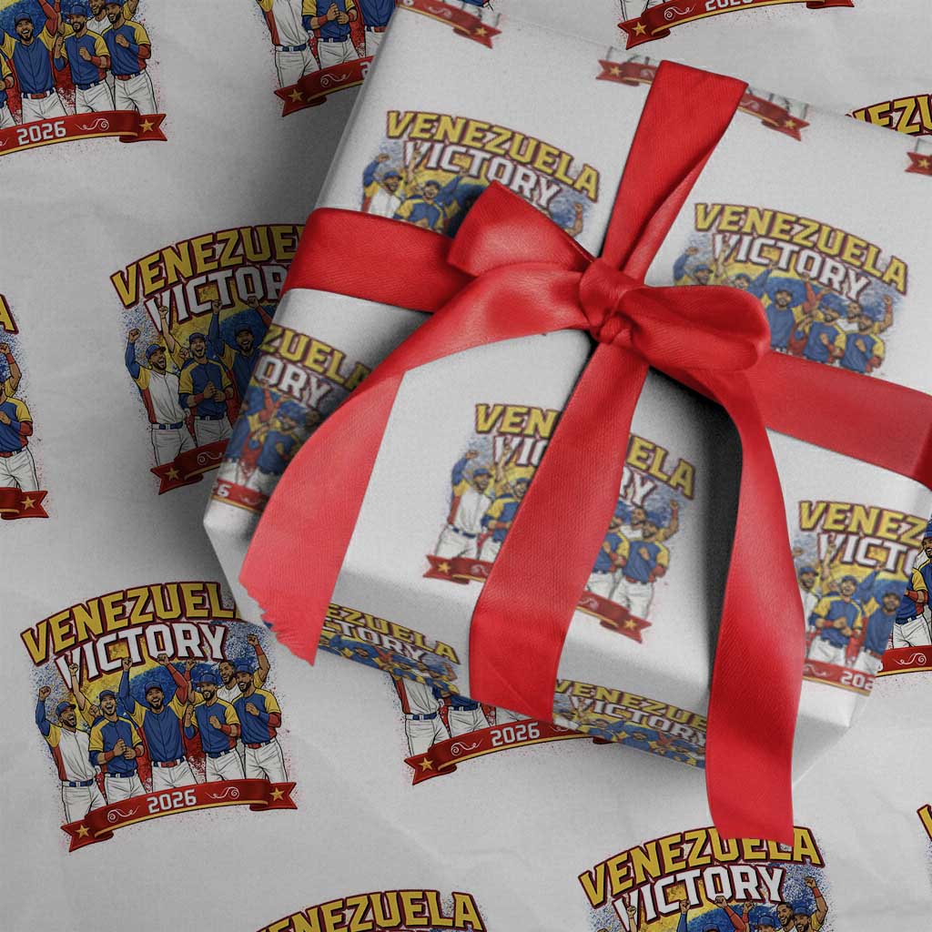 Venezuela Baseball Victory Wrapping Paper Roll Venezuelan Pride Gift