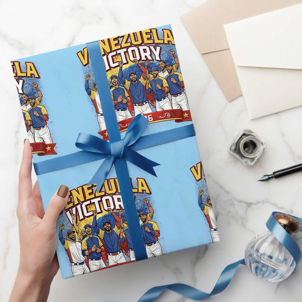 Venezuela Baseball Victory Wrapping Paper Roll Venezuelan Pride Gift