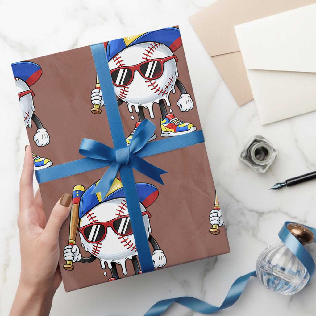 Venezuela Baseball Wrapping Paper Roll Venezuelan Pride Baseball Life Style Youth Drip Baseball Boys Kid