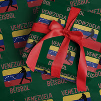 Venezuela Beisbol Flag Wrapping Paper Roll Venezuelan Baseball Pride Latino Sports Fans